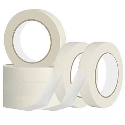 JayJayup Masking Tape 1 inch Wide 6 Rolls, General Purpose Masking