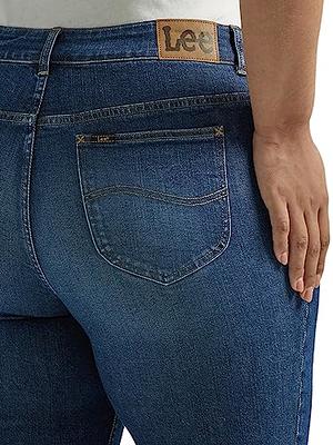 LEE Women's Plus Size Legendary Mid Rise Straight Leg Jean, 18 Petite