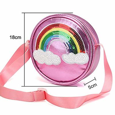 Girls Rainbow Purse - Little Girl Crossbody Shoulder Bag with Rainbow  Keychain Waterproof Purse for Kids Birthday Presents Pink - Yahoo Shopping