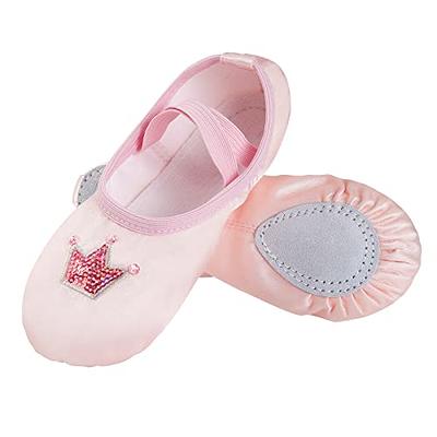 Midkutu Ballet Shoes for Girls, Split Sole Toddler Shoes Satin Slippers for Toddler/Little/Big Kid - Yahoo Shopping