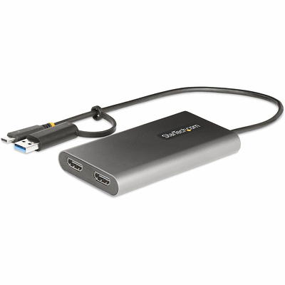 USB C Video Adapter, USB C to HDMI VGA Multiport Adapter, 3.5mm Audio, 4K  60Hz HDR, 100W PD Pass-Through, Thunderbolt 3/4 Compatible - USB C Display