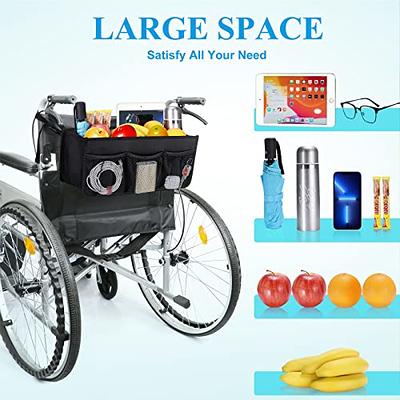 Wheelchair Bag,Wheelchair Accessories for Adults,Wheelchair Bags to Hang on  Back,Wheelchair Backpack,Wheelchair Storage Accessories,Electric