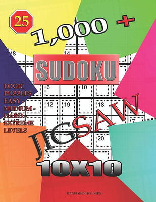 Killer Sudoku: 1,000 + New sudoku killer 10x10: Logic puzzles medium - hard  levels (Paperback)