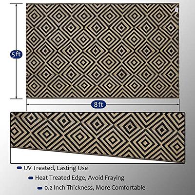 Ridota Reversible Mats, Outdoor Patio Rugs, Plastic Straw Rug, Modern Area  Rug, Floor Mat for Outdoors, RV, Patio, Backyard, Deck, Trailer, Camping