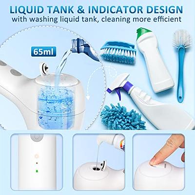 Electric Spin Scrubber, E Spin Power Scrubber Cleaning Brush for Bathroom,Kitchen,Wall,  Dish,Oven