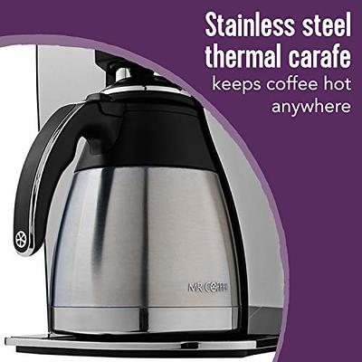 Mr. Coffee 8 Cup Thermal Programmable Stainless Steel Coffee Maker 