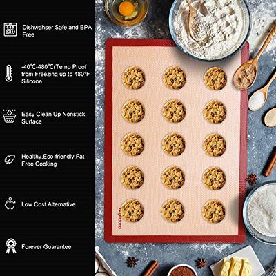 BPA Free Silicone Baking Mat Heat Resistant Cookie Mats Non-Stick