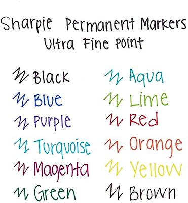 Sharpie Permanent Markers | Fine Point | Black | 12 Count
