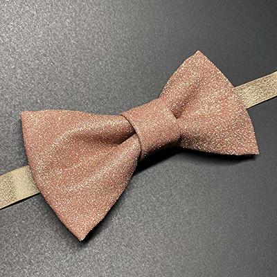 Men's Gold Glitter Bow Tie