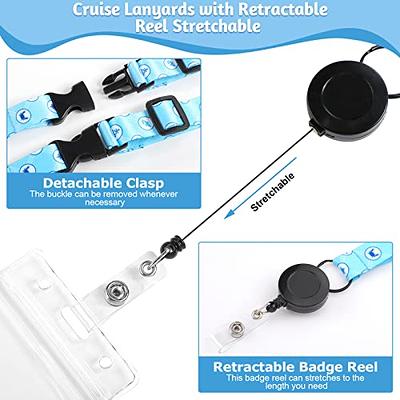 6 Sets Cruise Lanyards for Cruise Ship Cards Retractable Cruise