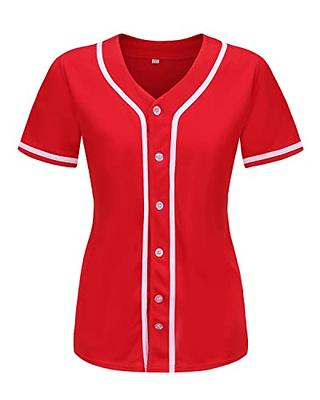 Buy TOP PRO Men's 3/4 Sleeve Casual Raglan Jersey Baseball Tee Shirt (S,  RED/WHT) at