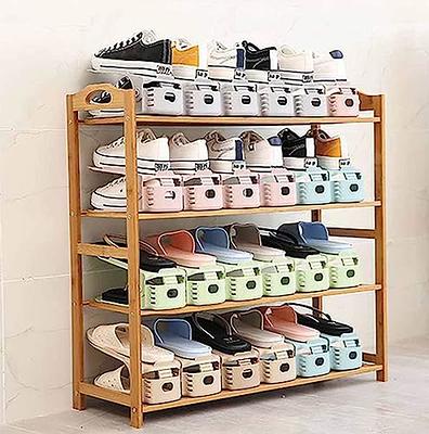 Bumusty Expandable 3 Tier Shoe Rack Organizer, Shoe Organizer for Closet  Dorm, Closet Shoe Organizer Storage, Metal Shoe Rack for Entryway Small  Space Floor Door, Black - Yahoo Shopping