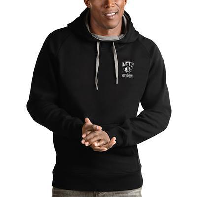 Men's Antigua Black Philadelphia Eagles Victory Pullover Hoodie Size: Small