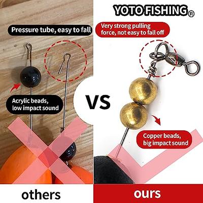 THKFISH Fishing Bobbers Fishing Floats Weighted Bobbers for Fishing Popping  Cork Float Rig Rattle Popping Cork Weighted Popping