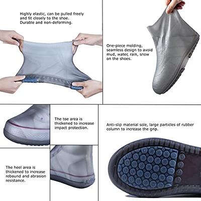 Anti-slip Waterproof Shoe Covers Silicone - Reusable Rubber Rain Shoe Cover  Unisex Shoe Protectors Outdoor With Non-slip Sole