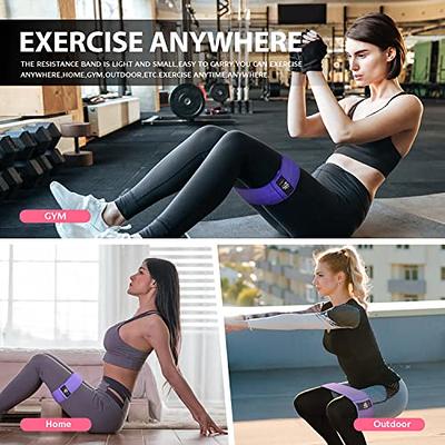  Gymb Premium Gym Bands Resistance - Workout Bands, Legs & Thigh  Bands for Workout - Non Slip Cloth Booty Band/Fitness Bands - Gym, Home  Fitness, Yoga, Strength, Pilates for Men/Women 