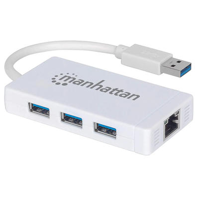 SANOXY USB 3.0 Gigabit 1000Mbps Ethernet LAN RJ45 Network Adapter 3 Ports  HUB SANOXY-DSV-USB3-GigEth-hub - The Home Depot