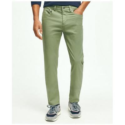 Stretch Cotton Five-Pocket Pants