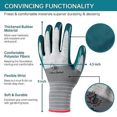 6 Pairs Women's Protective Gardening Gloves for Planting and