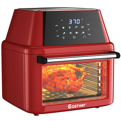 Gourmia 2.2 Qt Air Fryer with Dishwasher Safe Basket, Red GAF236, 12.59 H,  New 