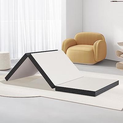 Folding Mattress,Tri-Fold Memory Foam Mattress, Foldable Mattress Topp