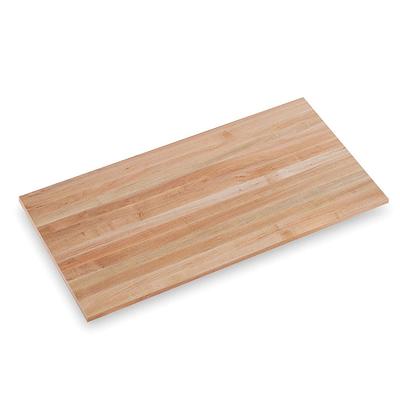 6 ft. L x 25 in. D Unfinished Birch Solid Wood Butcher Block Countertop  With Eased Edge