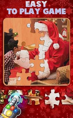  Christmas Jigsaw Puzzles 100 Pieces Christmas Puzzles for Kids,  Christmas Santa Claus Gift Night Family Puzzles for Kids Ages 4-8, 8-10,  Learning Preschool Educational Puzzles Toys for Boys and Girls 