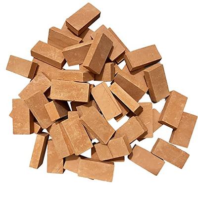 Woohome 150 PCS Mini Red Wall Bricks, 1:16 Mini Bricks Tiny Bricks