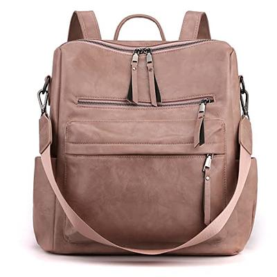 Moda Luxe Brette Convertible Leather Backpack in Black