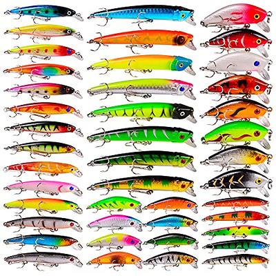 GOANDO Fishing Lures Kit 380Pcs Fishing Accessories Set for Bass Trout  Salmon with Topwater Lures Crankbaits Spinnerbaits Spoon Worms Jigs and  More Fishing Gear with Tackle Box - Yahoo Shopping