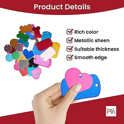 Press TX Art 40 Pcs Round Bone Rectangle Heart Shape Multicolor