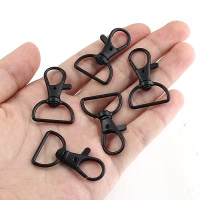 BokWin 40 Pcs Metal Lobster Claw Clip Swivel,Black Keychain Hook with D  Rings,20mm Keychain Hook for Bags Wallets - Yahoo Shopping