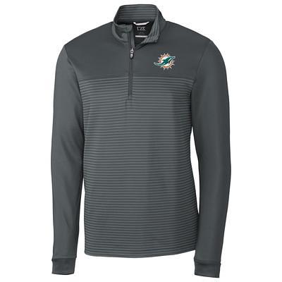 Nike Men's Miami Dolphins Sideline Pewter Half-Zip Long Sleeve Top - Grey - M Each