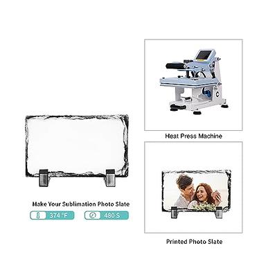 Dye sublimation matte white coated photo slate 14cm x 14cm