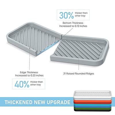 Kitchen Sink Organizer Tray,sponge Holder For Kitchen Sink Bathroom Counter  Tray Sponge Silicone So