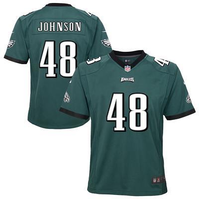 Youth Nike Midnight Green Philadelphia Eagles Custom Game Jersey