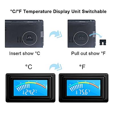 LCD Digital Temperature Fish Tank Temp Meter Aquarium Thermometer  Submersible Water Temperature Meter Car Temperature Tester