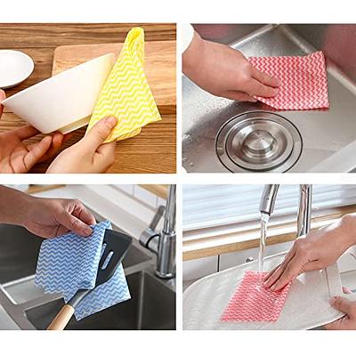Peachicha Reusable Cleaning Cloth Dish Cloth, Dish Paper Towels,Multipurpose  J Cloth,Disposable Dish Cloths, Cleaning Rags,50 Count/Pack, Red - Yahoo  Shopping