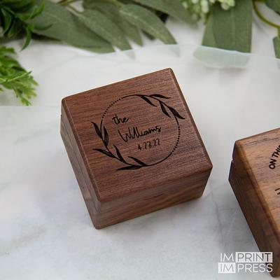 Personalized Jewelry Box with Name - 10 Design, Cherry - Custom