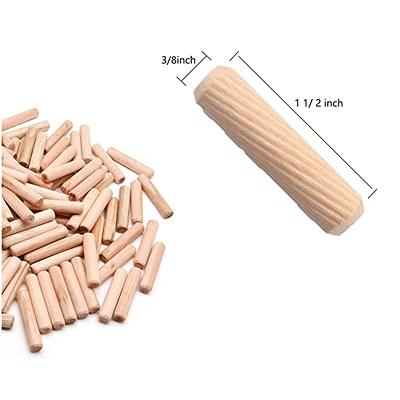 100pcs Dowel Wood Dowels Fluted Wooden Dowels Set of 100pcs Dowel Pins  Fluted Pins for Furniture Cabinets