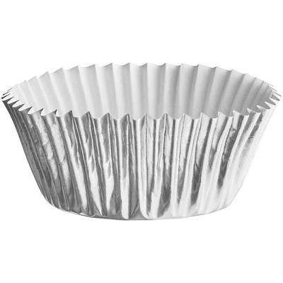 Enjay 2 x 1 1/4 Silver Foil Baking Cup - 10200/Case