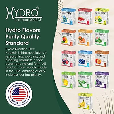 Hydro Mezcla de frutas cachimba shisha en doble manzana, fresa, mango,  melocotón y piña, sabores Hydro Flavors, juego de shisha de mezcla tropical