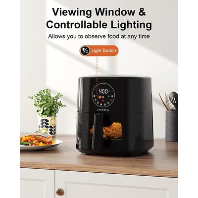 5 Quart Air Fryer with Viewing Window, Oilless Cooker, LCD Digital Touch  Screen, 7 Cooking Presets and 53 Recipes - Yahoo Shopping