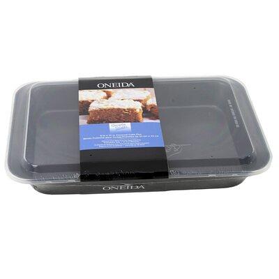Oneida Simply Sweet Metal Cake Pan with Plastic Lid, 9 x 13 inches