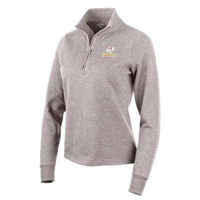 Detroit Tigers Antigua Women's Brushed Metallic Victory Full-Zip Hoodie -  Heather Gray