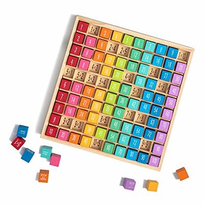 Wooden Montessori Multiplication Board Game Toys for Multi Purpose  Educational Wooden Math Multiplication Board Game Montessori Children Math  Counting