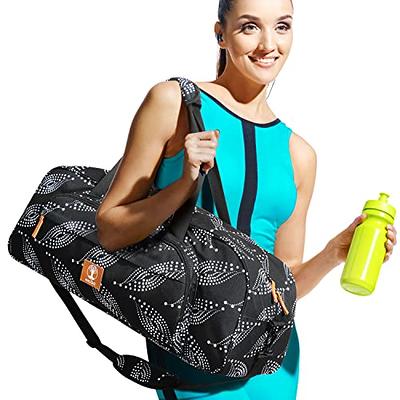 BOCMOEO Yoga Mat Bag, Yoga Tote Bags and Carriers for Women, Waterproof Yoga  Mat Carrying Bag Shoulder Gym Bag with Yoga Mat Holder & Wet Pocket for  Gym, Yoga, Pilates, Travel, Beach