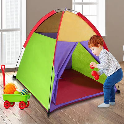 Click N' Play Giant Kids Foam Playhouse Play Tent for Boy and Girls Indoor  and Outdoor, Interlocking Eva Foam Tiles.