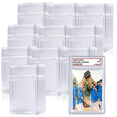 25 Pack Magnetic Card Holders for Trading Cards, One Touch Magnetic Card  Holder 35pt, Baseball Card Holder Hard Plastic Card Cases for Baseball Card