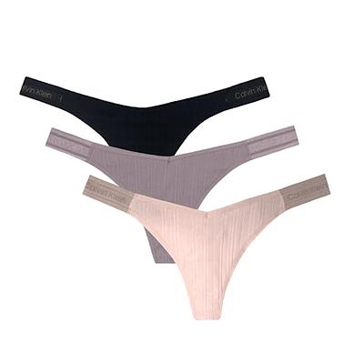 Calvin Klein Women`s Monochrome Thongs 3 Pack